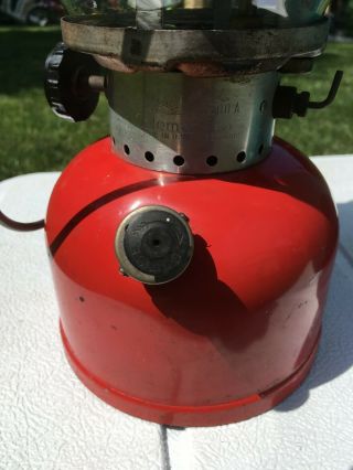 VINTAGE 9 - 58 RED COLEMAN Lantern.  200A SUNSHINE OF THE NIGHT w/ Case 6