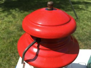 VINTAGE 9 - 58 RED COLEMAN Lantern.  200A SUNSHINE OF THE NIGHT w/ Case 7