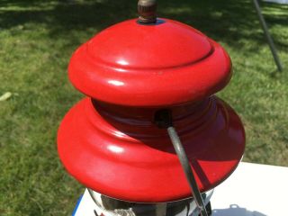 VINTAGE 9 - 58 RED COLEMAN Lantern.  200A SUNSHINE OF THE NIGHT w/ Case 8