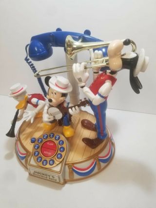 Vintage Disney Animated Mickey Mouse Dixieland Band Telephone 2