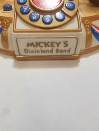 Vintage Disney Animated Mickey Mouse Dixieland Band Telephone 3