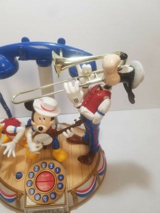 Vintage Disney Animated Mickey Mouse Dixieland Band Telephone 5