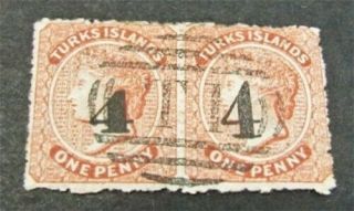 Nystamps British Turks Islands Stamp 36.  37 $1200 Rare