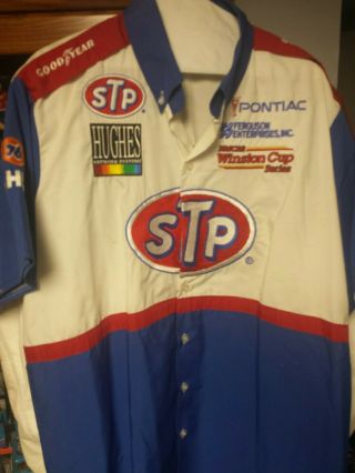 Vintage Richard Petty Racing Team Pit Crew Uniform Shirt Stp Very Rare.