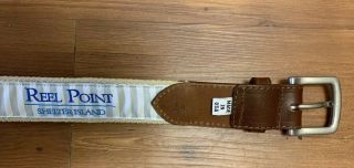 Rare Pine Valley Golf Club Belt Size 34 Beige Reel Point (Peter Millar) USA 4