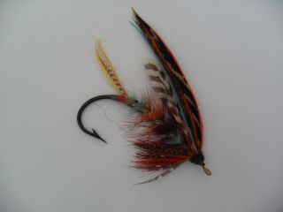 Major Size 5/0 Vintage Gut Eye Salmon Fly Date Early 20th Century