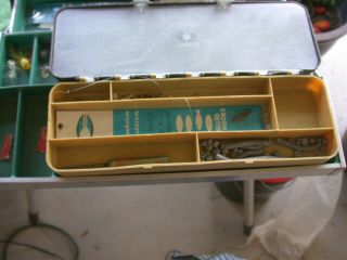 Vintage Kennedy Kits Metal Fishing Tackle Box 1118 - AL Loaded reels Pflueger etc. 7