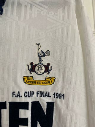 tottenham hotspur Spurs shirt Vintage UMBRO size L FA Cup Final 3