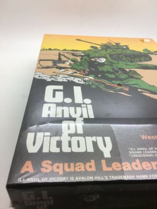 Vintage G.  I.  Anvil of Victory Avalon Hill Board Game - Shrink Wrap SW 2