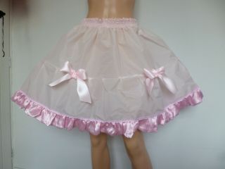 Vintage Paper Nylon Material Made Into A Tiered Petticoat Rock,  Unisex/ab/tv/tg