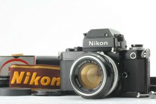 Exc,  Rare Nikon F2 Photomic Sb Dp - 3 Black Body W/ Nikkor - S Auto 50mm F1.  4