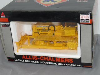 Vintage 1/16 Allis Chalmers HD - 3 Industrial Crawler W/Blade SpecCast NIB tractor 3