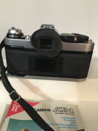 Vintage Canon AE - 1 Program camera With Fd 50mm 1 1 8 1984 Olympic Games Cover 6