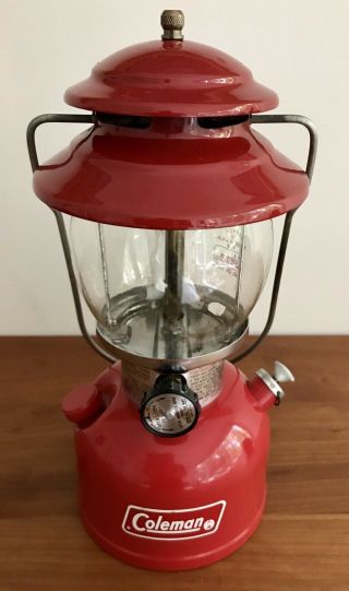 Vintage Red 1979 Coleman 200a Single Burner Lantern