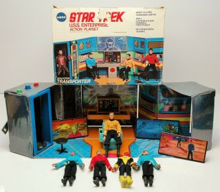 100 Vintage Mego Star Trek Uss Enterprise Action Playset 5 Figures For Charity