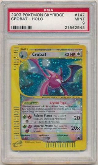 Crobat - 147/144 - Psa 9 - Holo Rare (skyridge) - 30089 Pokemon Card Rk6