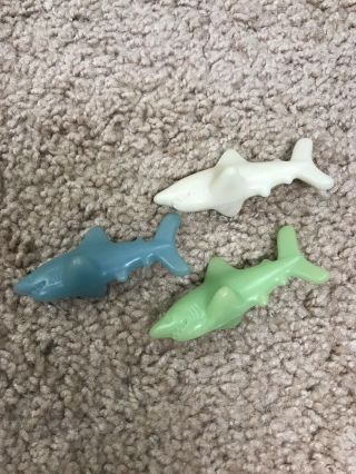 Three Vintage Great White Shark Bites,  Fruit Snacks Gummy Toys 2