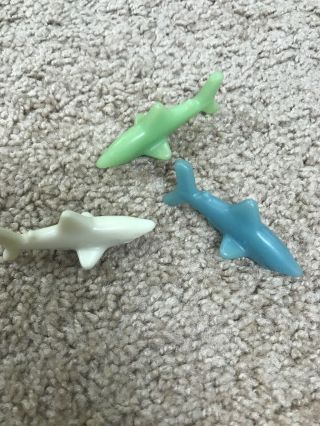 Three Vintage Great White Shark Bites,  Fruit Snacks Gummy Toys 3