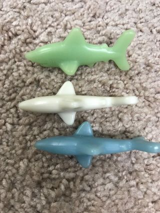 Three Vintage Great White Shark Bites,  Fruit Snacks Gummy Toys 8