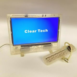 Transparent Clear 13 " Led Flat Screen Tv Retro Gaming Television Pc Monitor Vtg