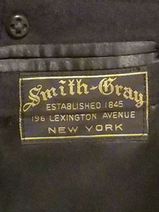 Vintage Smith - Gray FDNY Dress Blue Jacket (L 43,  Sl 16,  W 30,  BR 40) & Cap (7 1/8) 4