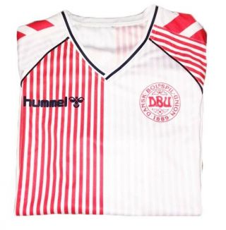 Retro Denmark Hummel Away Football Shirt 1986 Mexico World Cup Vintage L / XL 3