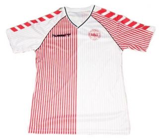 Retro Denmark Hummel Away Football Shirt 1986 Mexico World Cup Vintage L / XL 6