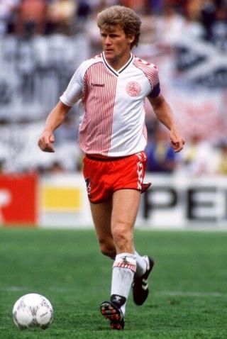 Retro Denmark Hummel Away Football Shirt 1986 Mexico World Cup Vintage L / XL 8