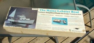 The Maine Lobster Boat - Vintage Midwest Products Kit 953 - Length 24 "
