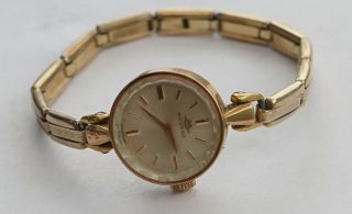 Vintage Ladies Movado Swiss 17 Jewels Watch.  14k Gold Filled Expandro Strap