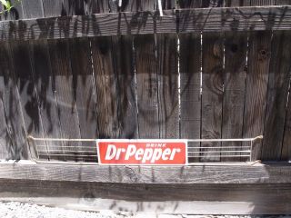 Vintage Dr Pepper Soda 3 Piece Metal Advertising Adjustable Door Push Sign