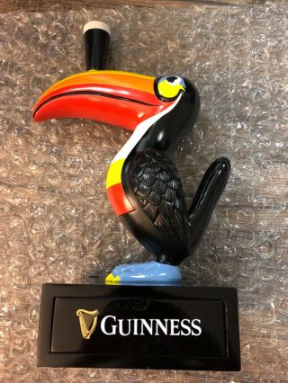 Guinness Beer Toucan Bird Backbar Statue Rare 18” T 10” W