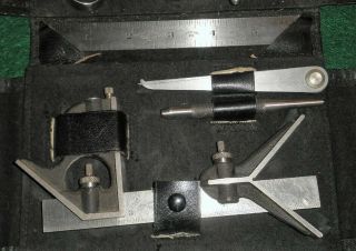 Vintage Machinists Tools Kit Brown & Sharpe Mfg.  Co.  In Case 4