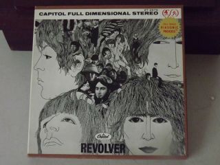 Revolver Beatles Reel To Reel Tape 7 1/2 Ips Stereo Capitol Zt 2756 Vtg