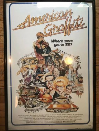 American Graffiti Authentic 1973 Vintage 40 " X60 " Movie Poster Nss Vg - C6