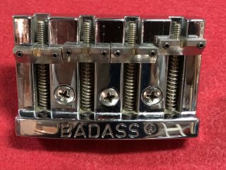 Rare Vintage Leo Quan Badass Chrome Bass Bridge