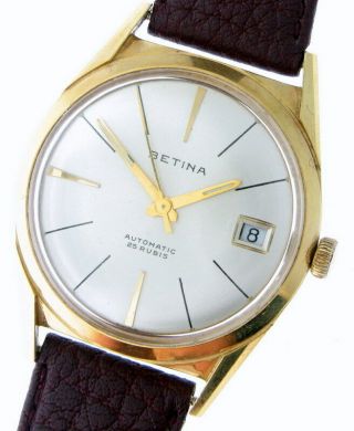 Vintage Year 1965 Swiss men ' s BETINA Automatic AS 1712 Old Stock NOS 2