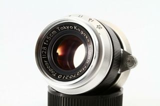 Very Rare Tokyo kogaku Topcor 5cm F 2.  8 Leica LTM39 Lens - From JP 2702 2