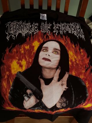 Vintage Cradle Of Filth T Shirt Xl 1999 Wanker Dani Filth 90s Death Metal