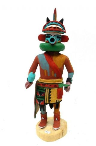 Vtg/antique Hopi Kachina Doll Tukwinong (cloud),  Artist Signed Vina Harvey