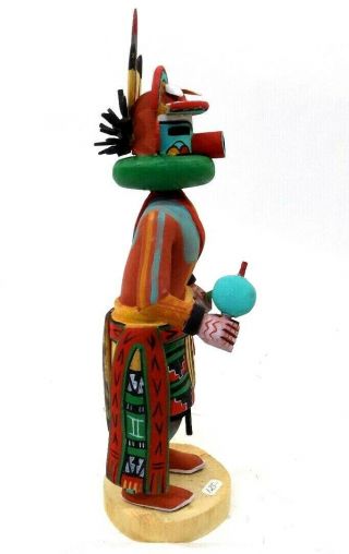 Vtg/Antique Hopi Kachina Doll Tukwinong (Cloud),  Artist Signed Vina Harvey 4