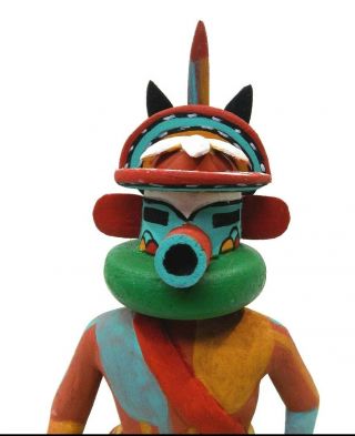 Vtg/Antique Hopi Kachina Doll Tukwinong (Cloud),  Artist Signed Vina Harvey 5