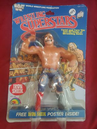 Rare Vintage 1984 Ljn Wwf Wrestling Superstars Iron Sheik Action Figure