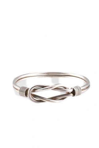 Tiffany & Co Sterling Silver Vintage Knot Twisted Bangle Bracelet