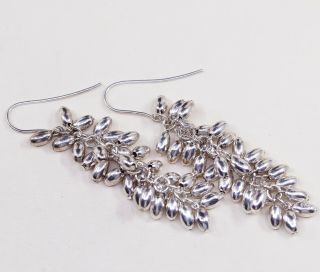 Vtg Rlm Robert Lee Morris Studio Sterling 925 Silver Cluster Beads Earrings