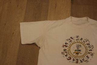 Vintage 1990 Grateful Dead Calvin and Hobbes T - Shirt Size XL White Tee Sun Love 2