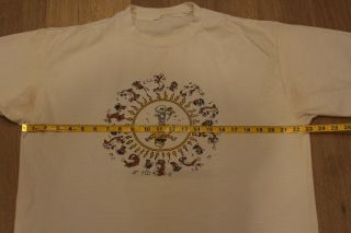 Vintage 1990 Grateful Dead Calvin and Hobbes T - Shirt Size XL White Tee Sun Love 5