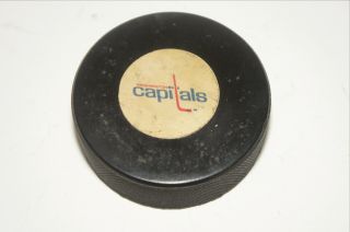 1977 - 83 Washington Capitals Vintage Nhl Viceroy Canada Official Game Puck