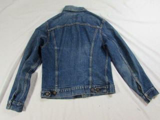 Vtg 60s 70s Levi Big E 70505 2 Pocket Denim Trucker Jacket Type 3 III Faded 5