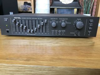 Rare Vintage Rotel Rc - 1000 Control Pre - Amp Equalizer With Mm & Mc Phono